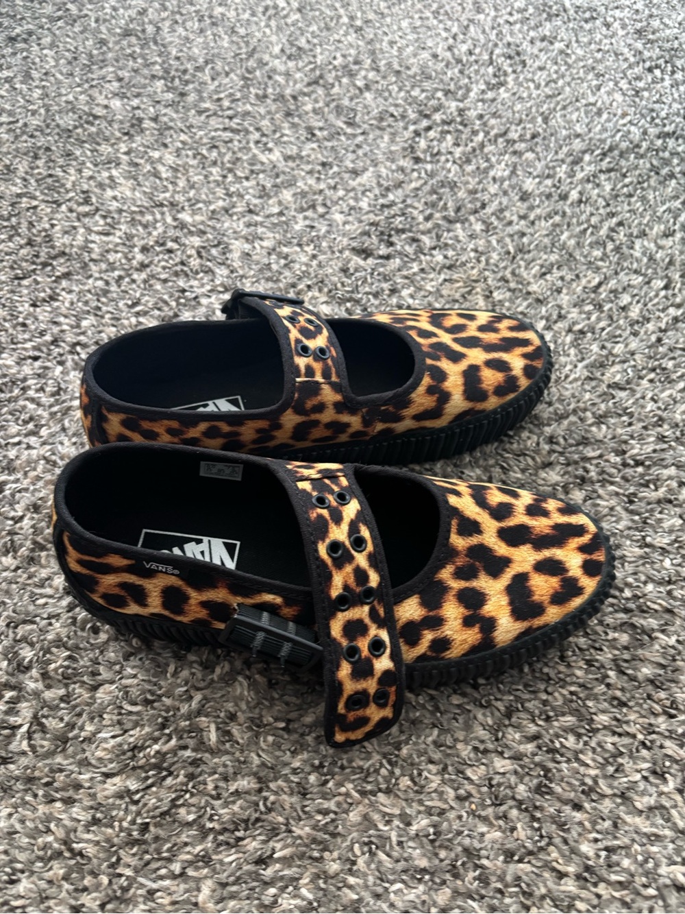 Vans Leopard Print Mary Jane Creepers - Picture 2 of 5